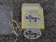 Longaberger 1999 Baby Ceramic Tie-On New in Box