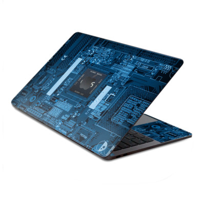 Skin Decal Wrap for MacBook Pro 13'' Retina Touch  circuit2 blue