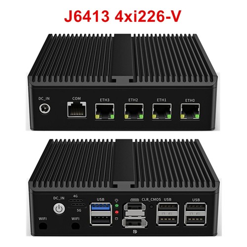Firewall Soft Router N100 J6413 N5105 4x Intel i225 i226 2.5G LAN NVMe Fanless - Picture 26 of 30