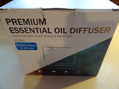 Premium Essential Oil Diffuser - Aroma Humidifier & LED Changing Mood Light