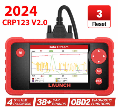 Launch CRP123 V2.0 OBD2 Diagnosegerät Auto Scanner Fehler Auslesegerät Für VW