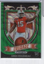 Greg Rousseau Miami 2021 Panini Crusade Green Wave Prizm RC #179 102224DMCD139