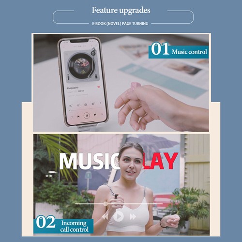 For TikTok Scrolling Ring Remote Control, Phone Ebook APP Page Turner New K1E3 - Bild 11 von 11