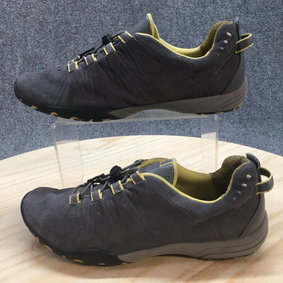 Clarks Zapatos Mujer 6.5 M Privo Tenis para Correr Gris Imitación Gamuza Cordón Foto 2 de 4