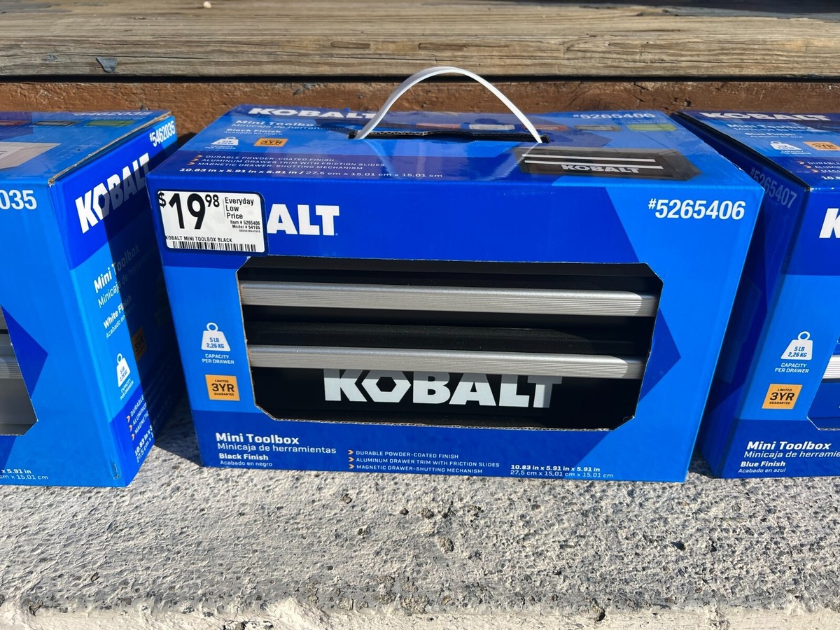 BRAND NEW LOWES KOBALT MINI TOOLBOX 25th ANNIVERSARY #5265406