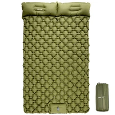 Camping Sleeping Pad Self-Inflating Mattress w/ Pillow Air Mat Outdoor Portable