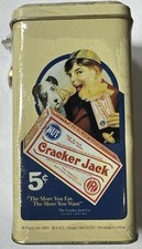 Cracker Jack Nut Popcorn Tin Metal Bank Hinged Cover - 2001 - Recot Inc.
