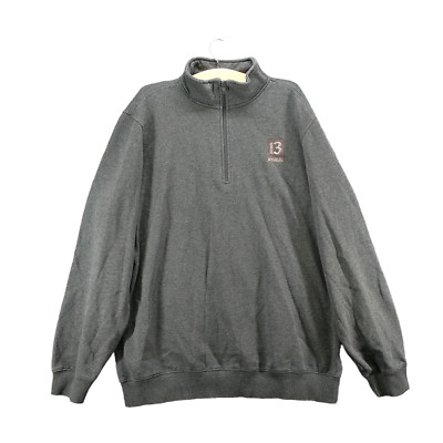 Sport-Tek Men's 1/4 Zip Pullover Sweatshirt Gray XLT Tall Mock