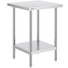 VEVOR Table de Travail en Inox Table de Préparation 61x61x86,4 cm pour Cuisine