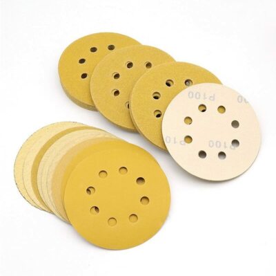 105PCS 5 inch 8-Hole Hook and Loop Sanding Discs 60 80 120 150 220 320 400 Grit
