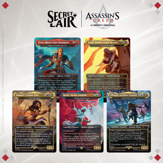 MTG Secret Lair - X ASSASSIN'S CREED: LETHAL LEGENDS - New Sealed