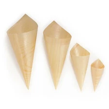 Disposable Serving Pine Wood Cone