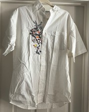 Vtg Warner Bros. Studio Store Looney Tunes Button Up Shirt Sz M Bugs Taz Tweety
