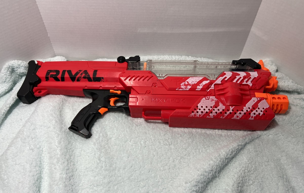NERF Rival MXVII 10K Red Blaster WORKS No Charger or Ammo