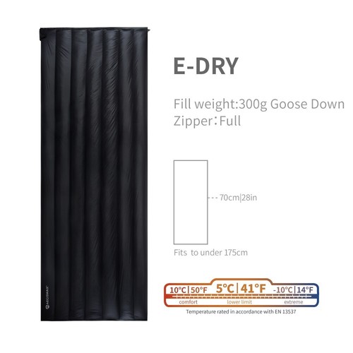 Saco de dormir AEGISMAX E-Dry 5 grados 700FP ultra seco ganso exterior camping - Imagen 17 de 19