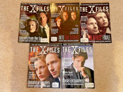 X-Files Magazines Lot of 5 Issues 9,10,11,2 & Yearbook Gillian Anderson