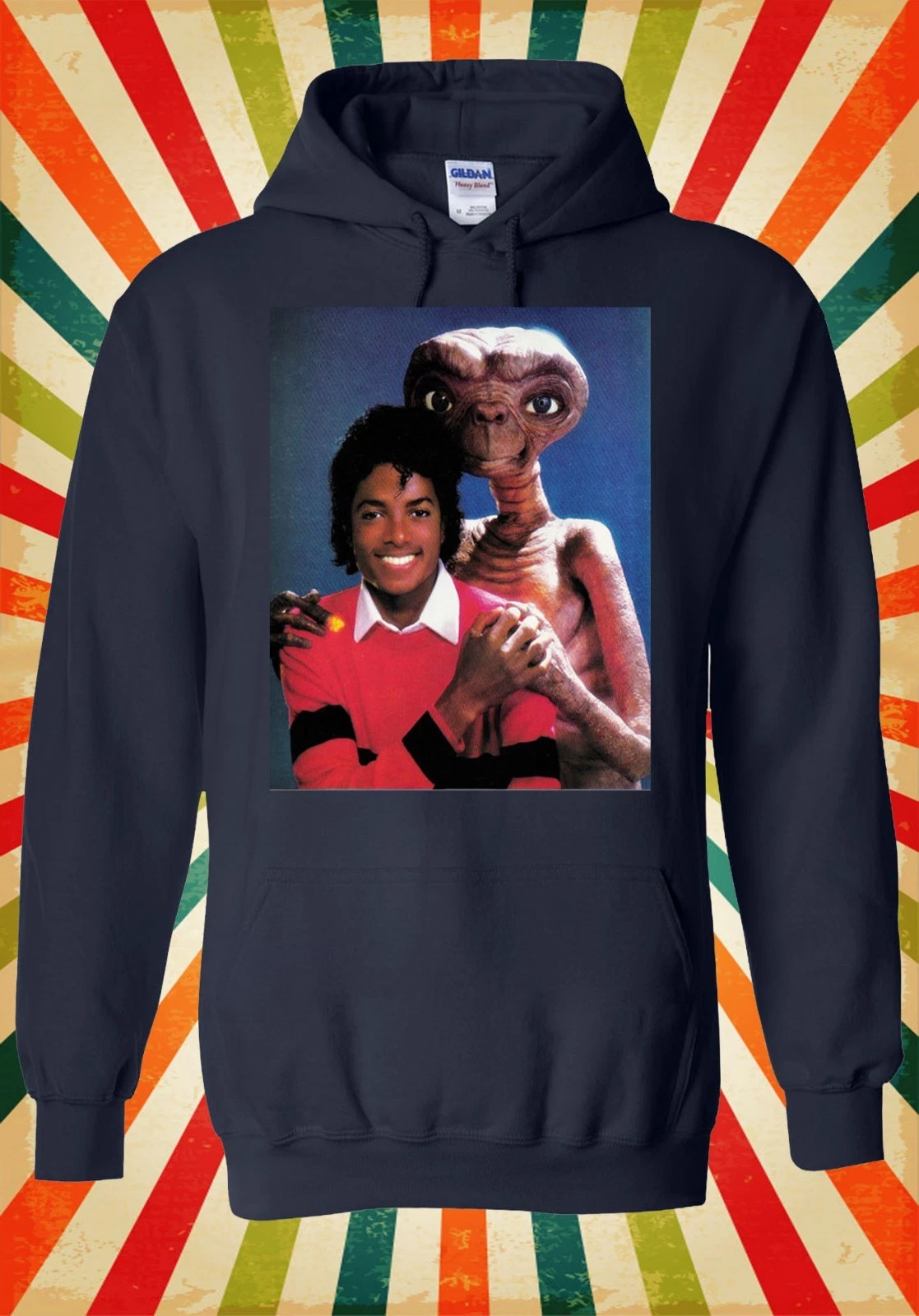 Alien E.T. Hugs Michael Jackson Unisex Hoodie