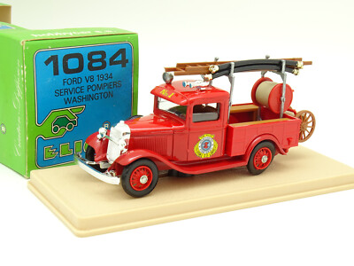 Eligor 1/43 - Ford V8 1934 Feuerwehrwagen Plattform Washington 1084