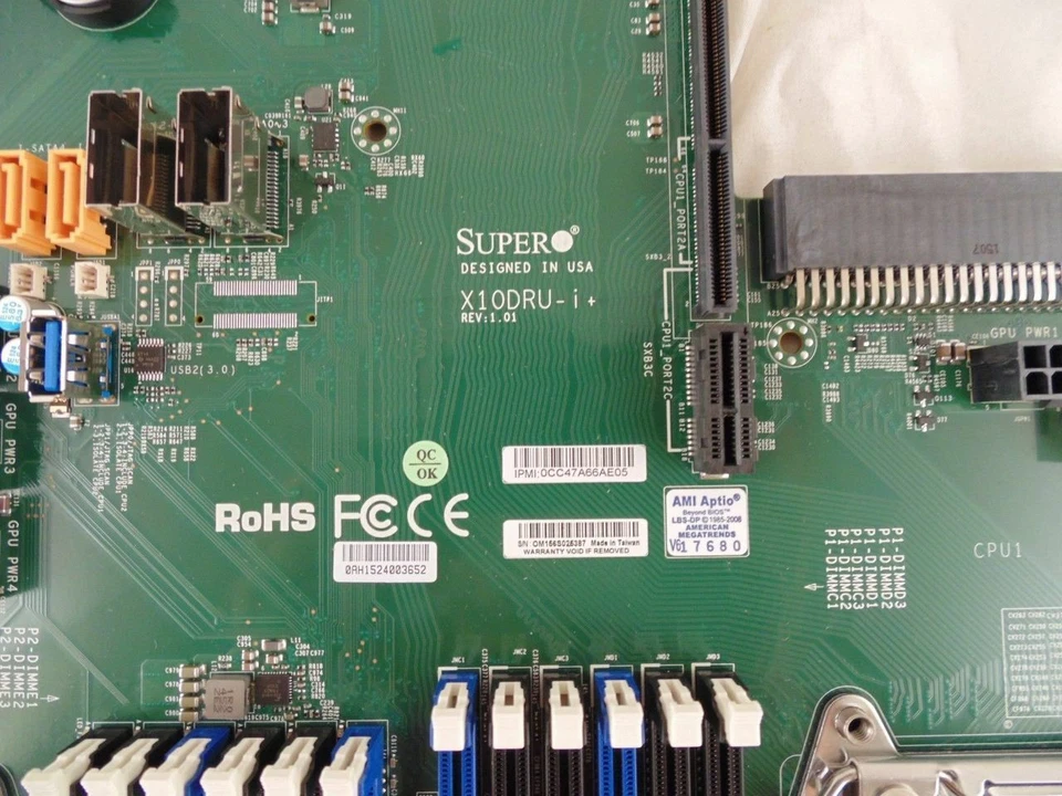 Supermicro X10DRU-i+ Motherboard System Board Dual Socket 2011-v3/v4 24 x Dimm - Image 2 of 2