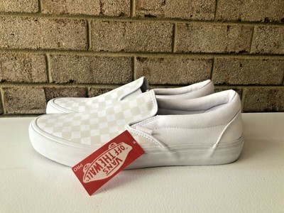 vans slip on pro reflect white