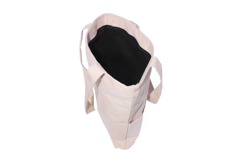 Stylish Canvas Tote Bag with Multiple Pockets for Women