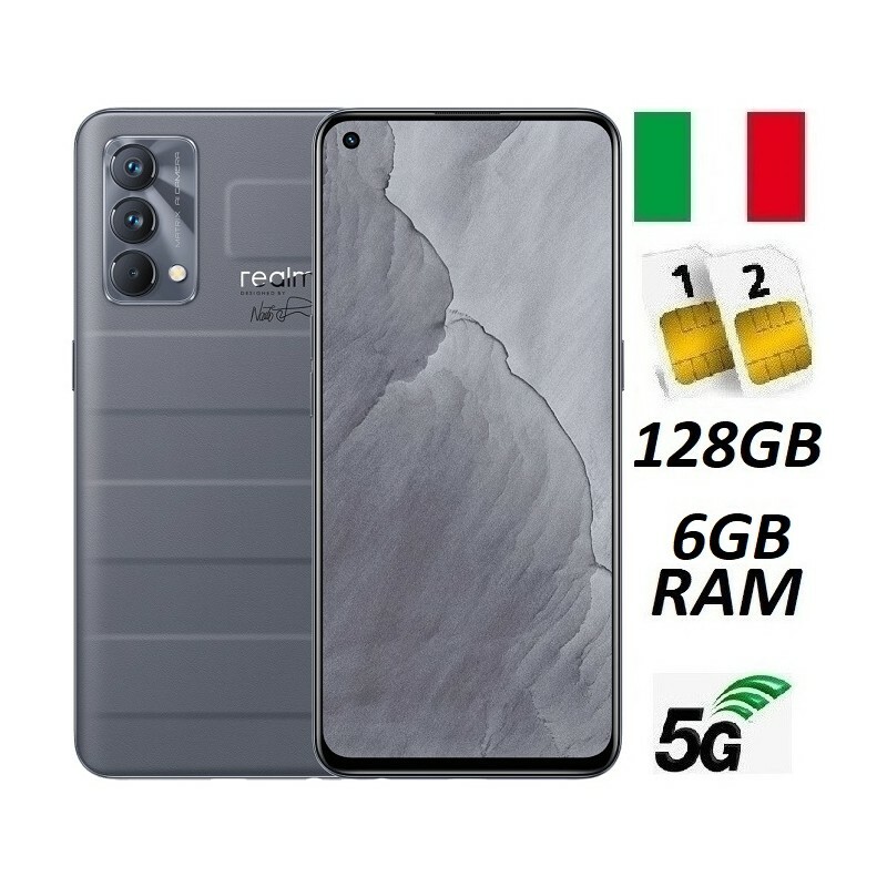 REALME GT MASTER EDITION 5G DUAL SIM 128GB 6GB RAM GREY ITALIA NO BRAND