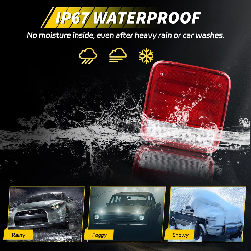 L&R Rear Tail Light Lamp Set For 1985-1995 Chevy G20 G30 & GMC G1500 G2500 G3500 - Image 3 of 4