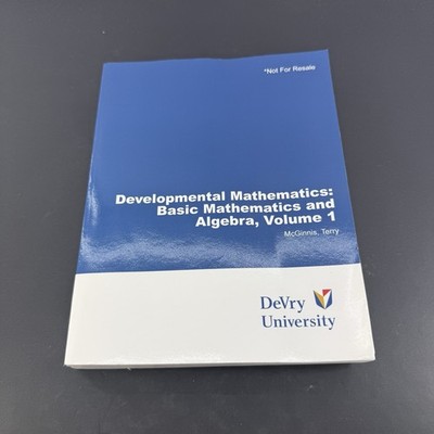 Developmental Mathematics: Basic Mathematics and Algebra 2 Devry University