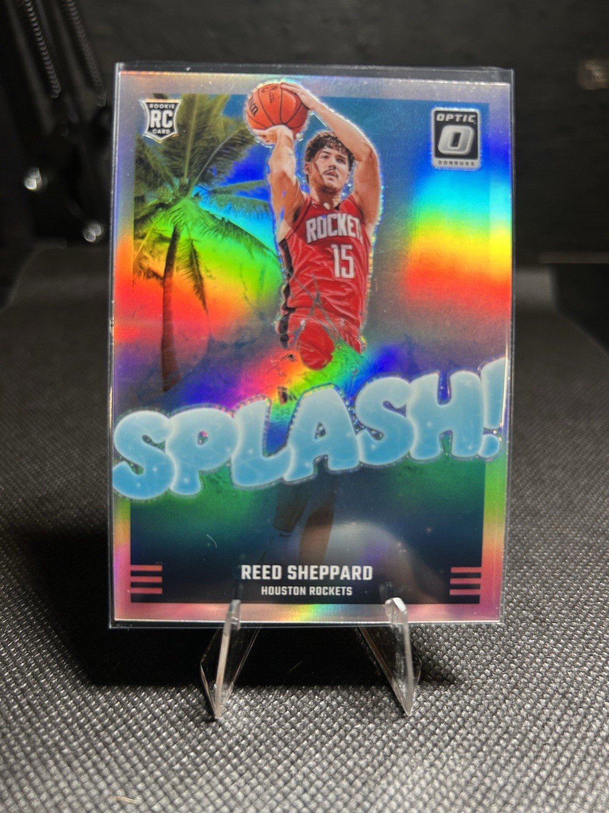 2024-25 Panini Donruss Optic - Splash! Reed Sheppard #13 Holo Prizm (RC)