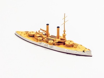 Navis 316 US Battleship Iowa BB-4 White/Gold 1/1250 Scale Model Ship