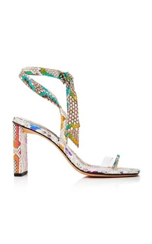 ALEXANDRE BIRMAN Katie Python Sandals 40