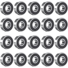 20 PCs Ball Bearings 8X22X7Mm Double Rubber Sealed Miniature Deep Groove 608-2RS