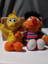 Big Bird Ernie Plush Sesame Street Beans Tyco 1997 Collectible Jim Henderson