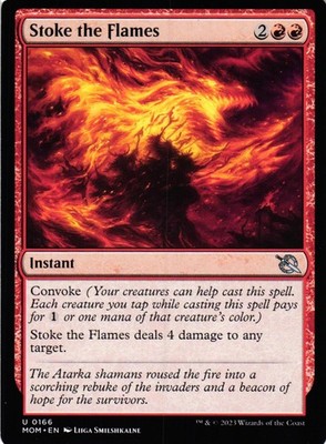 MTG TCG - Stoke the Flames 166 March of the Machine - NM Free Shipping $5+