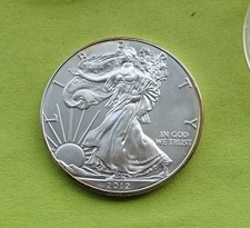 2012 USA American Eagle Bullion $1 Dollar 1oz Troy 999 Fine Silver Coin (31.23g)