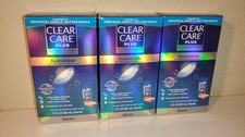 Lot 3 Clear Care Plus with Hydraglyde 3 oz. C...
