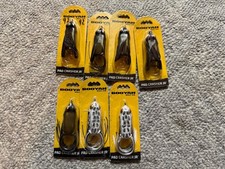 LOT OF 7 BOOYAH PAD CRASHER JR HOLLOW BODY FROG BLUEGILL WHITE TOPWATER LURE #92