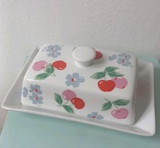 Cath Kidston Cherries Butter Dish 