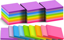  36 Pack Sticky Notes 3X3 in Post, 9 Bright Colors Self-Stick Note Pads It, Str