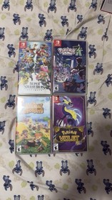 Nintendo Switch 1 Mint Condition Box and Everything Included 4 GAMES INCLUDED