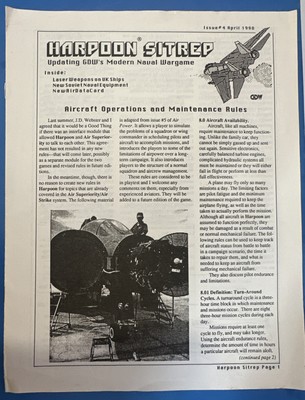 Harpoon Sitrep #4 GDW s Modern Naval Wargame Soviet Antiship Apr 1990