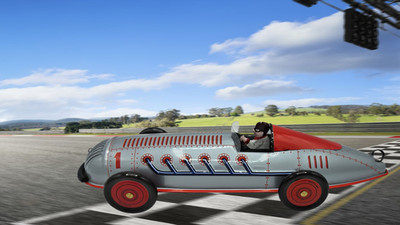 Schylling 2007 Tin Spiral Race Car Collectors Series 1