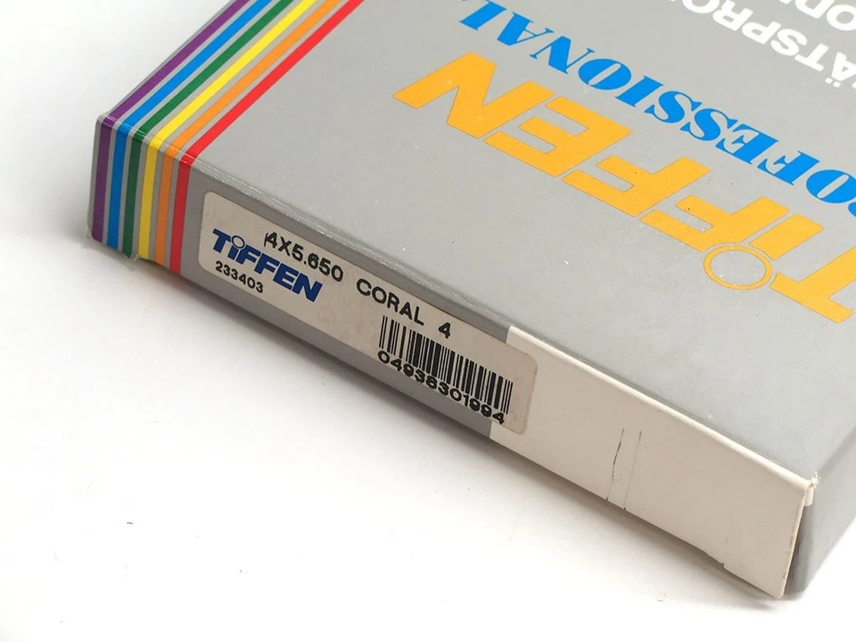 Tiffen 4x5.65" Coral 4 solid color lens filter warm pale orange 4x5.650 45650CO4 - Image 2 of 4