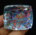 Natural Rutilated Quartz 153.75 Ct Cushion Cut VGTL Certified Loose Gemstone
