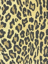 VTG. RALPH LAUREN ARAGON KING LEOPARD FLAT & FITTED SHEETS FOR FABRIC OR REPAIR