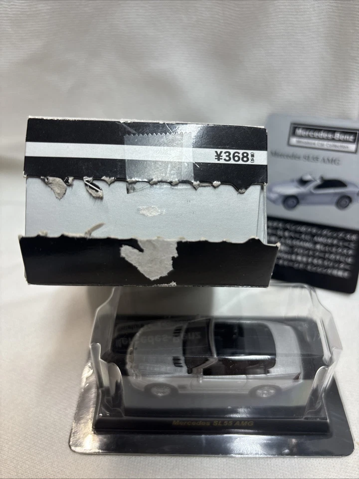 Kyosho 1/64 Mercedes-Benz collection SL55 AMG carro modelo fundido prata 9I1 - Imagem 3 de 3
