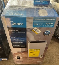 Midea SmartCool 8,000 BTU Cools up to 350 sq. ft. Smart Portable Air Conditioner