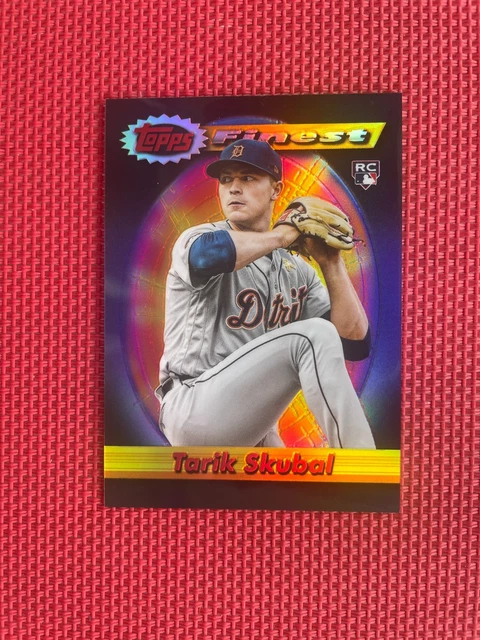 2021 TOPPS FINEST TARIK SKUBAL BLACK REFRACTOR ROOKIE 23 OF 25 SUPER RARE