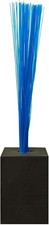 Lot of 4 Champro Foam Base Plug with Optic Blue Tassel, Black, Optic Blue, B008F
