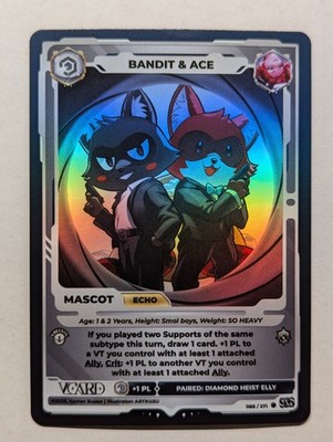Bandit & Ace (Holo) 088/271, 1st Edition, Divine Chaos, VCard